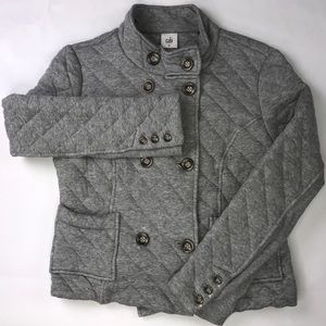 CAbi Gray Quilted Jacket Blazer (medium) Fall 2016